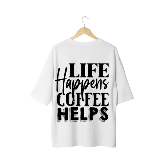 Life Happens, Coffee Helps Half Sleeve T-Shirt