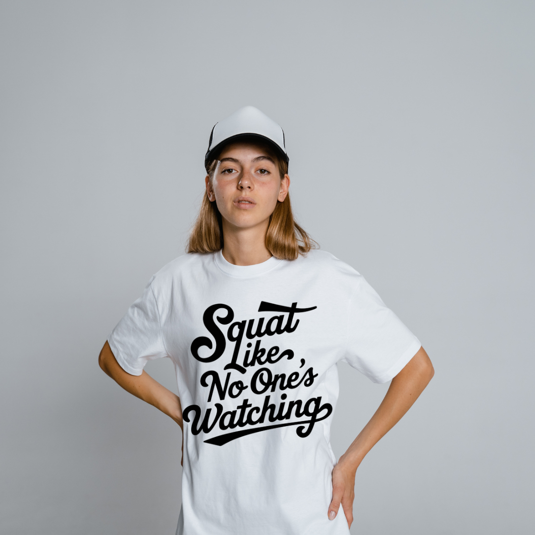 Squat Like No One’s Watching Half Sleeve T-Shirt