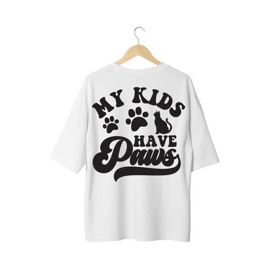 My Kids Have Paws Half Sleeve T-Shirt