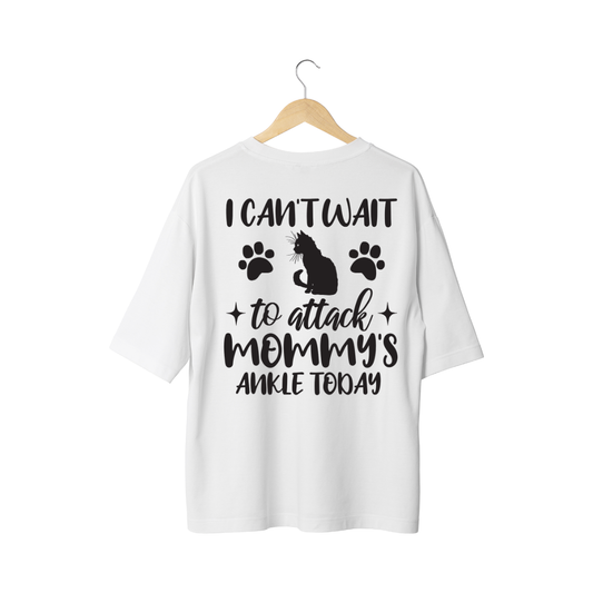 Cat Attack Mommy's Ankle Half Sleeve T-Shirt