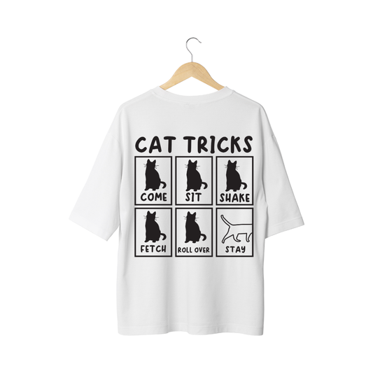 Cat Tricks Funny Graphic Half Sleeve T-Shirt