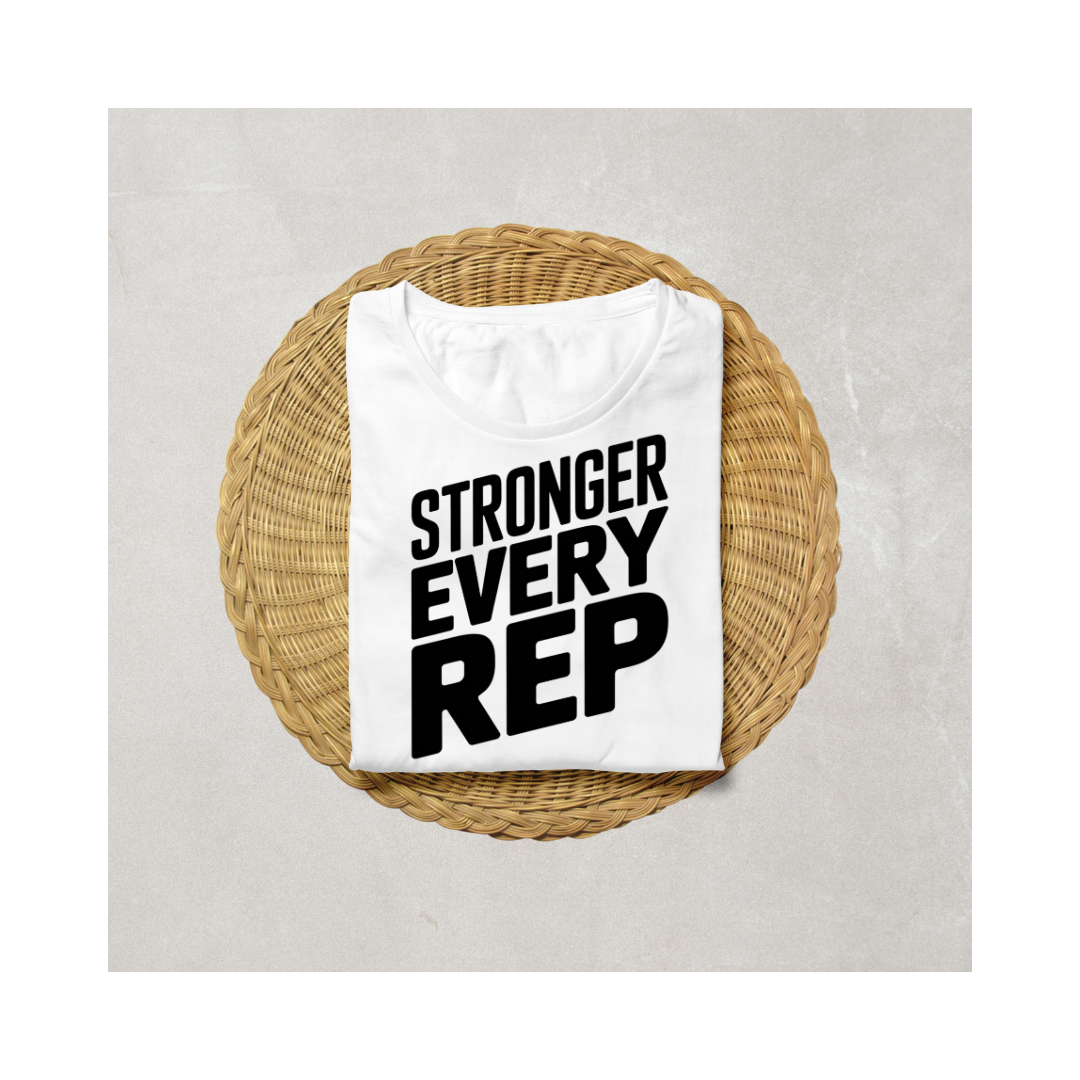 Stronger Every Rep Half Sleeve T-Shirt