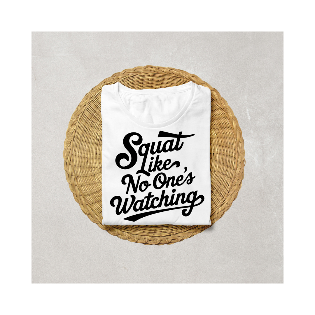 Squat Like No One’s Watching Half Sleeve T-Shirt