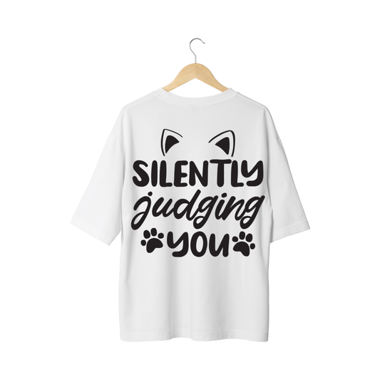 Silently Judging You Cat Lover Half Sleeve T-Shirt