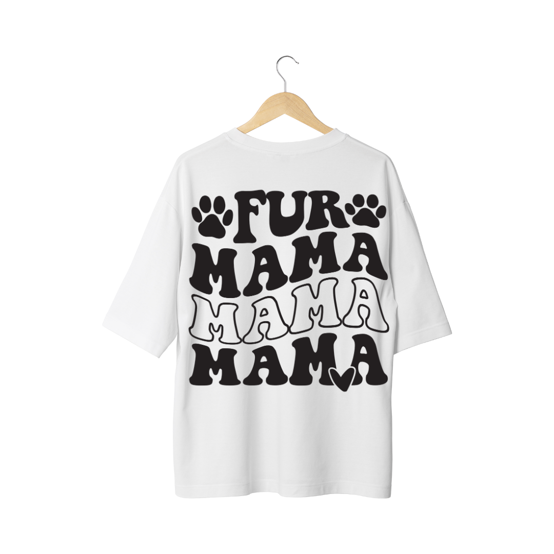 Fur Mama Cat Lover Half Sleeve T-Shirt