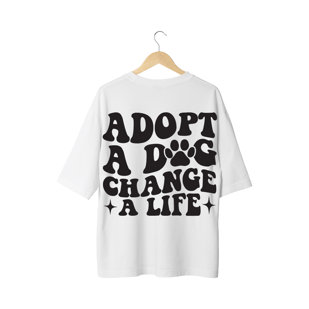 Adopt a Dog, Change a Life Half Sleeve T-Shirt