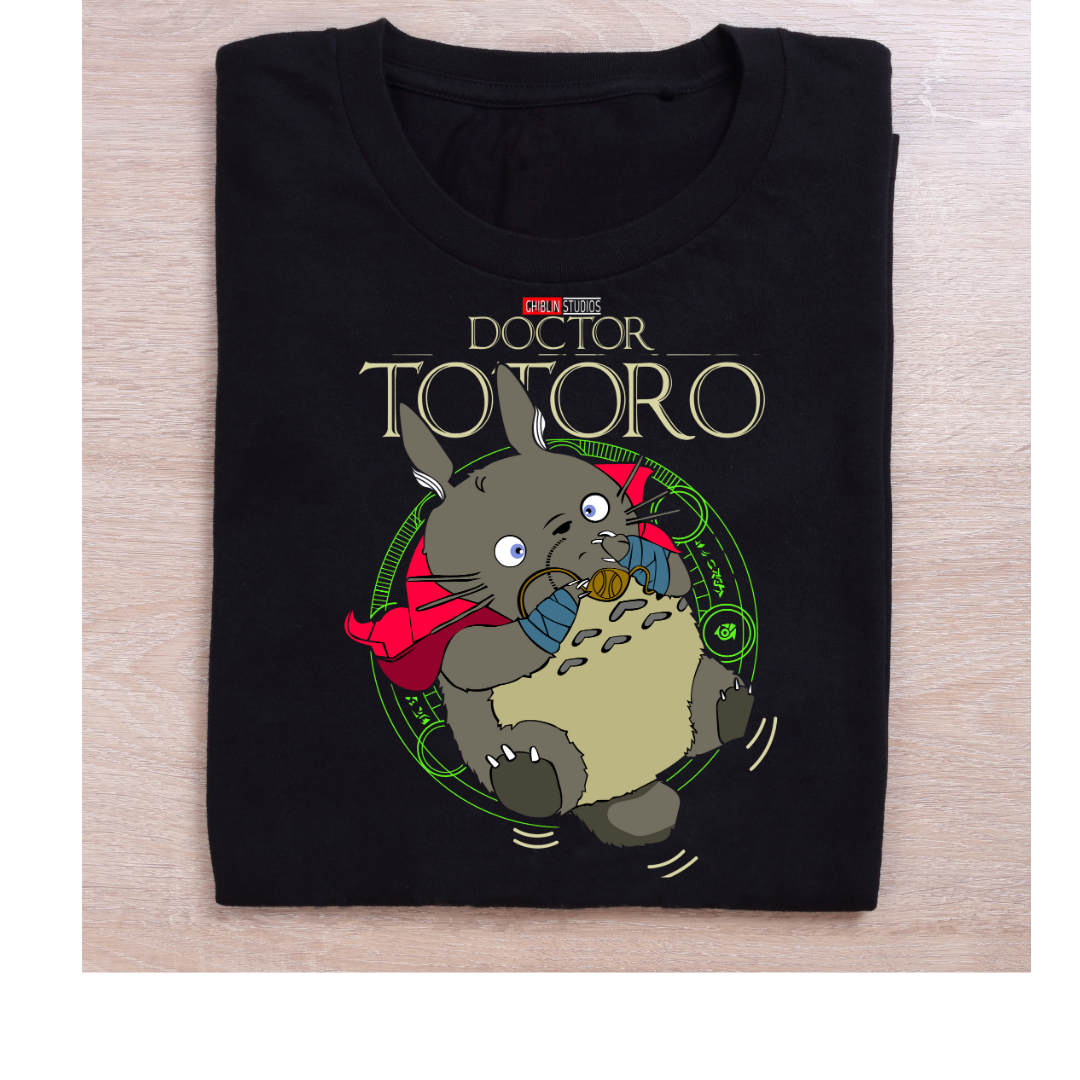Doctor Totoro – Ghibli x Marvel Fusion Tee Half Sleeve T-Shirt