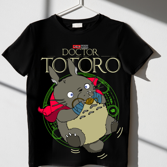 Doctor Totoro – Ghibli x Marvel Fusion Tee Half Sleeve T-Shirt