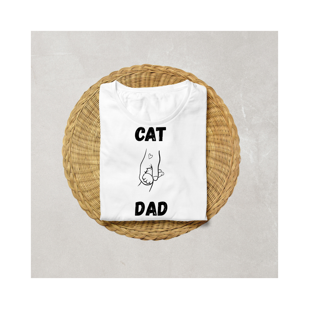 Cat Dad Half Sleeve T-Shirt