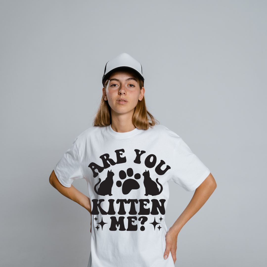 Are You Kitten Me Half Sleeve T-Shirt